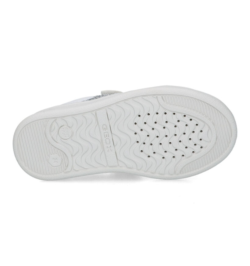 Geox Djrock Baskets en Blanc pour filles (330114) - pour semelles orthopédiques