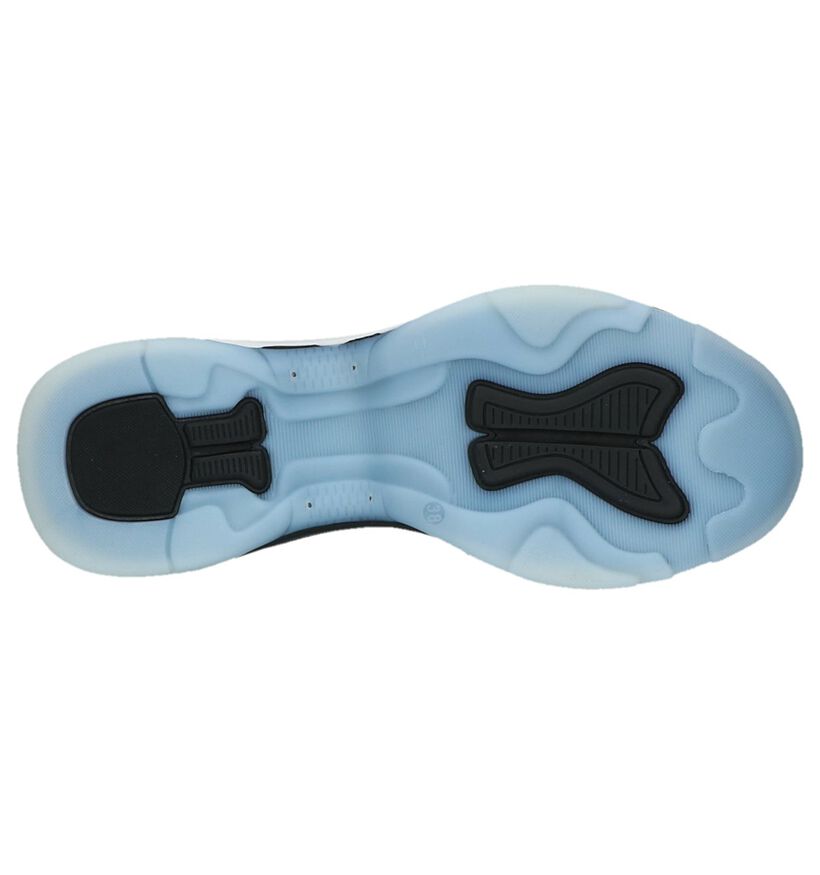 Zwart/Witte Slippers Fornarina Super 10 in stof (236929)