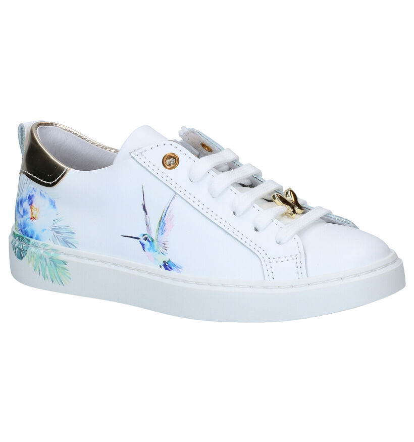 Bana & Co Chaussures basses en Blanc en cuir (286686)