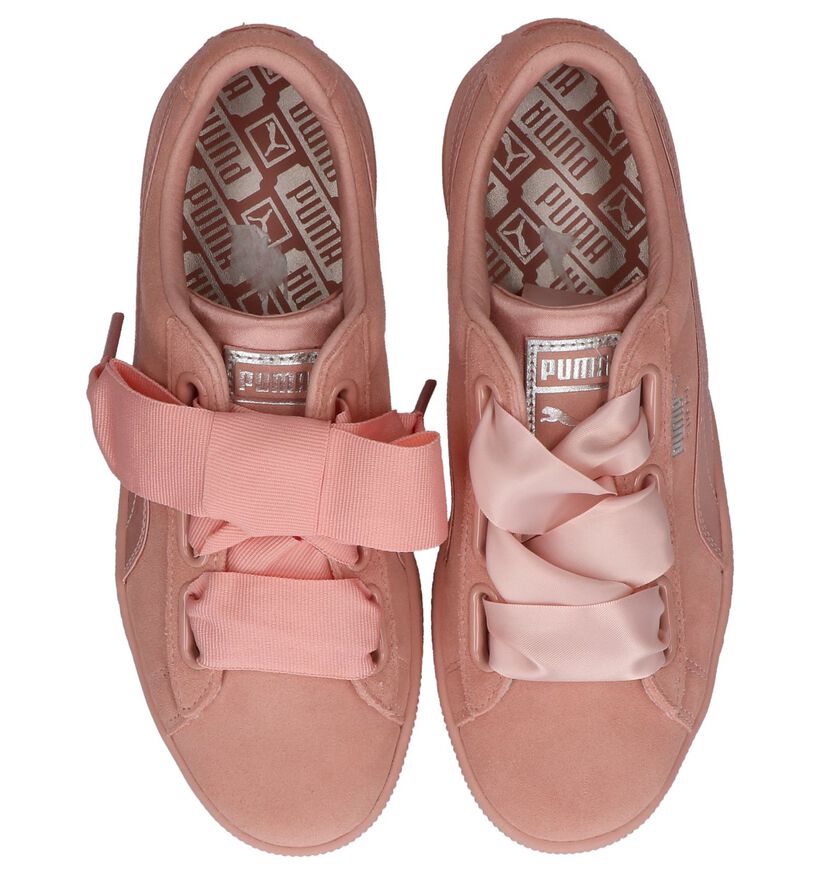 Puma Sneakers Roze in daim (209960)