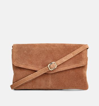 DSTRCT Sacs port&eacute; crois&eacute; Beige/Cognac/Vert