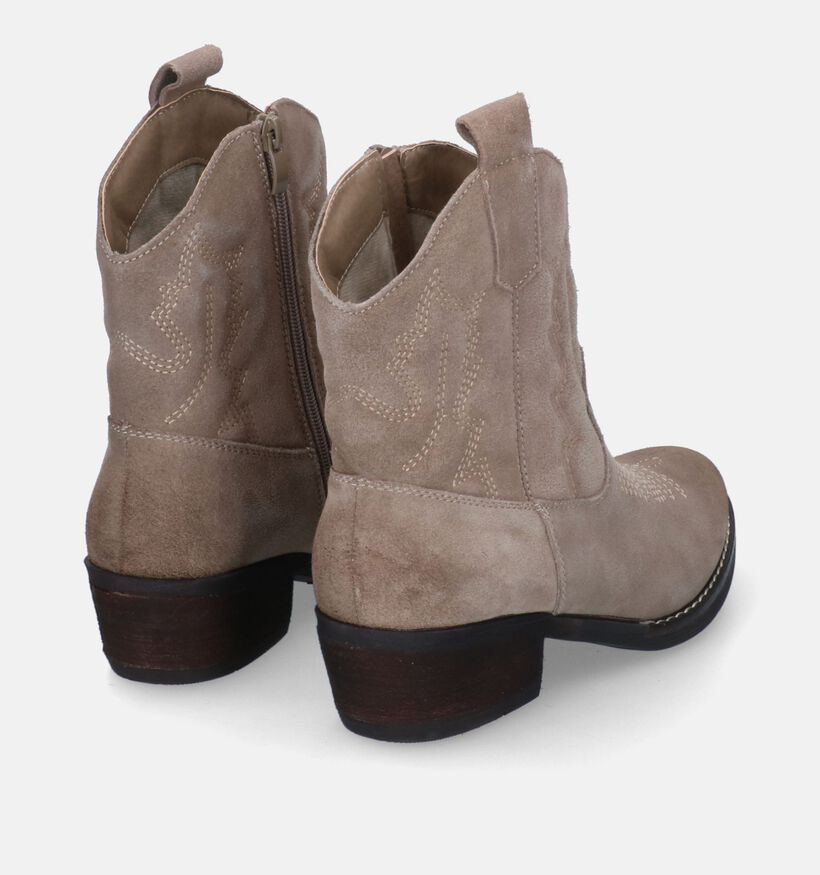Poelman Beige Cowboyboots voor dames (327243)