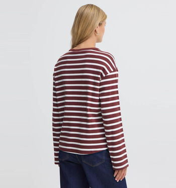 Fransa T-shirts Wit/Bordeaux