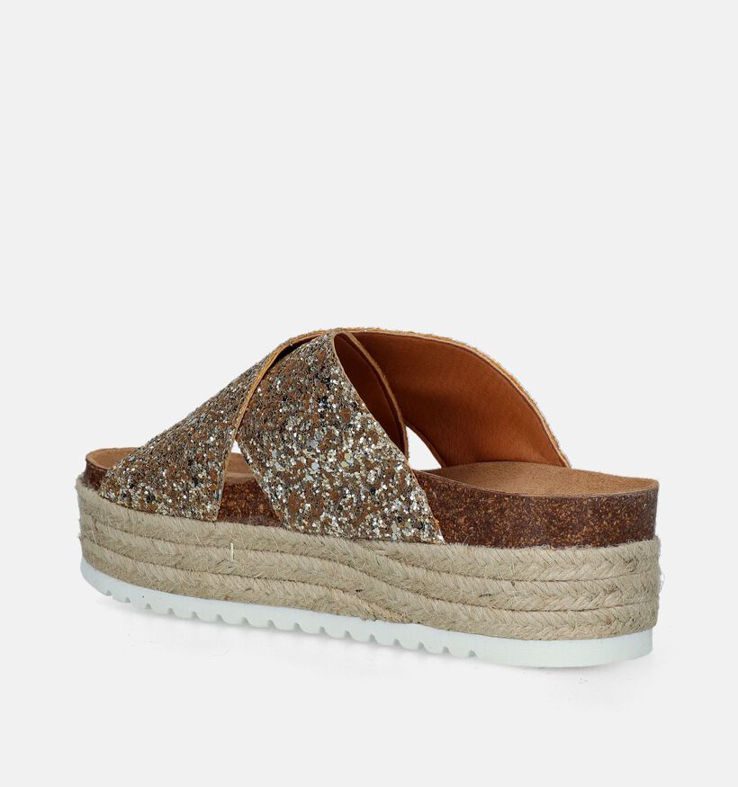 Sweet Lemon Ninon Gouden Glitter Slippers voor dames (341730)