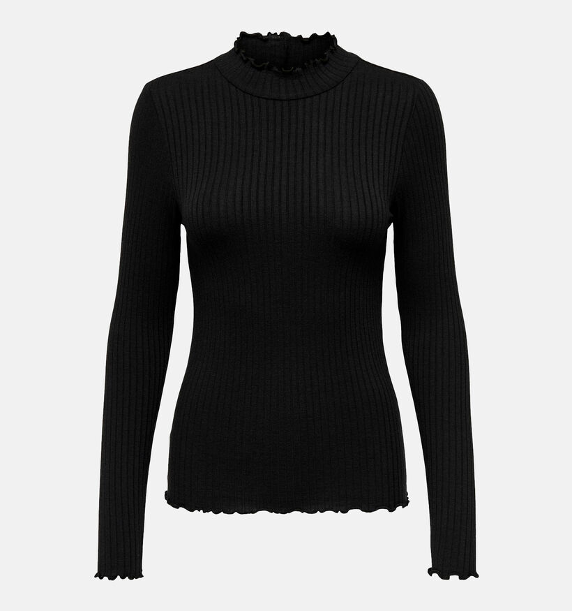 JDY Fransiska T-shirt Manches longues en Noir pour femmes (331910)