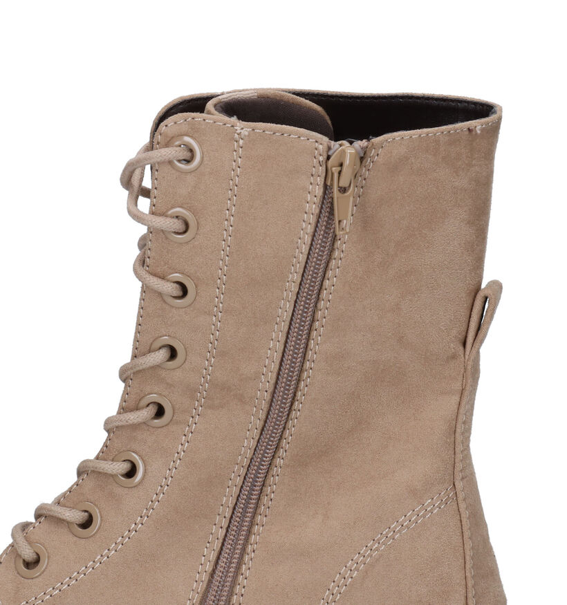 Signatur Boots à lacets en Beige pour femmes (296062)