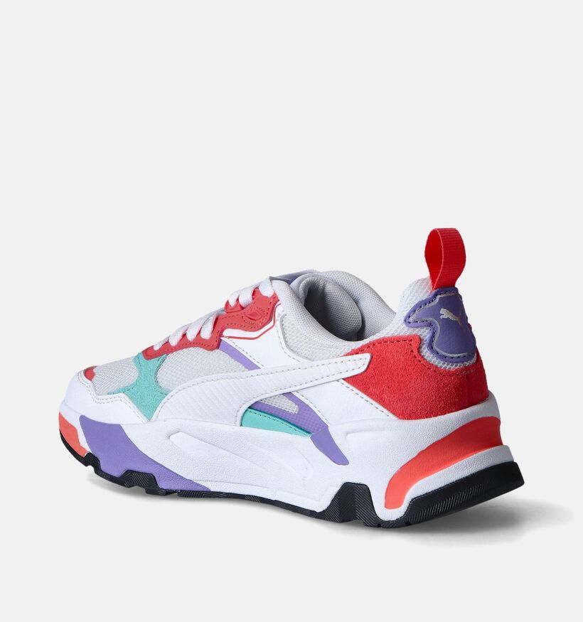 Puma Trinity Witte Sneakers voor jongens, meisjes (361485) - geschikt voor steunzolen