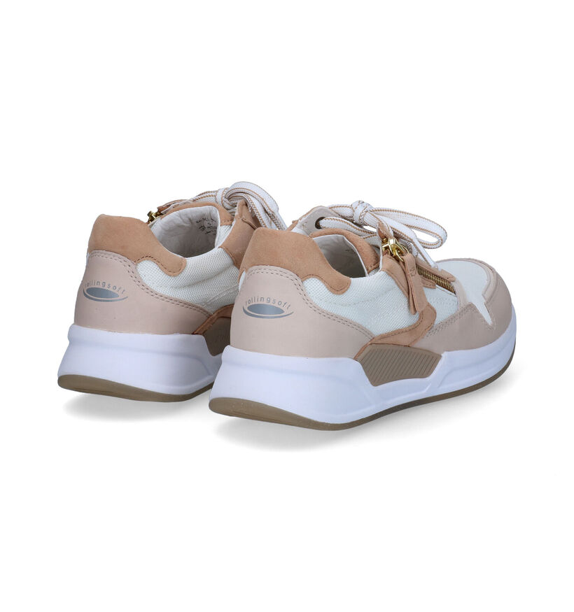 Gabor Rollingsoft Baskets en Beige pour femmes (306122) - pour semelles orthopédiques