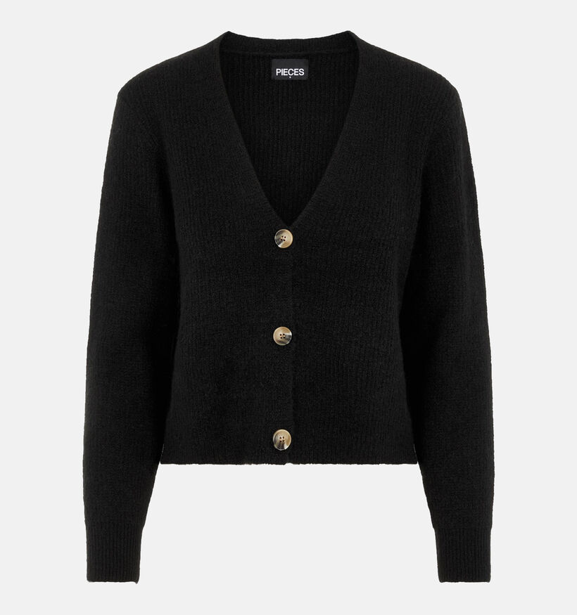 Pieces Ellen Cardigan knit avec boutons en Beige pour femmes (332844)