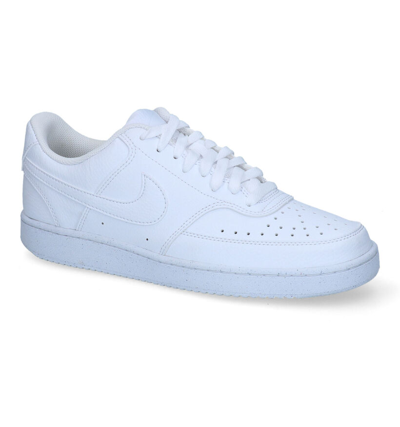 Nike Court Vision Low Next Nature Baskets en Blanc pour hommes (340386)