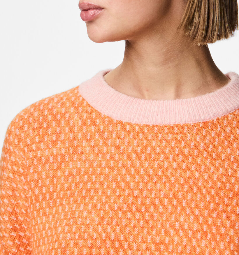 Pieces Dilippa Oranje Gebreide trui voor dames (351087)