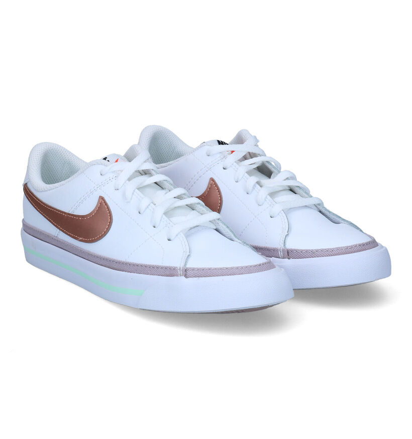 Nike Court Legacy Baskets en Blanc pour filles (319527)