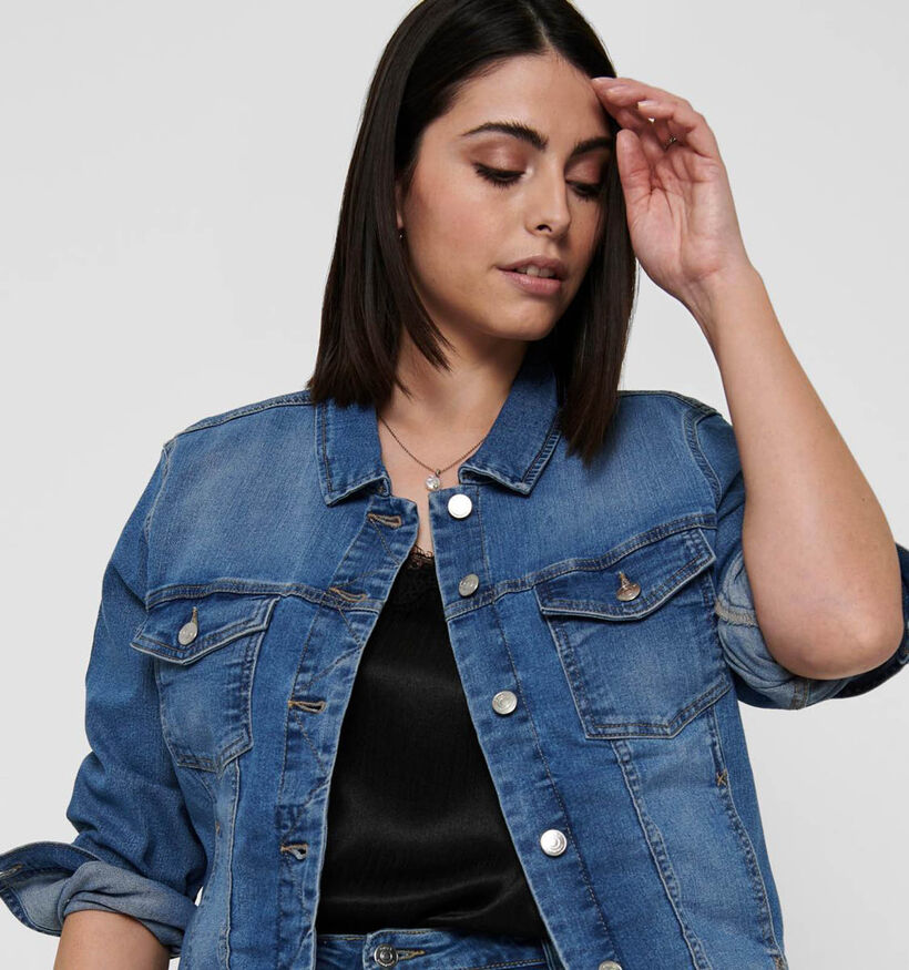 ONLY Carmakoma Wespa Veste en jeans en Bleu pour femmes (351423)