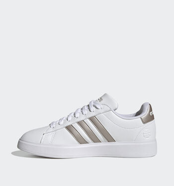 adidas Grand Court Low Sneakers Cloud White/ Platinum Metallic/ Platinum Metallic