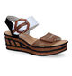 Rieker Cognac Sandalen in kunstleer (306767)