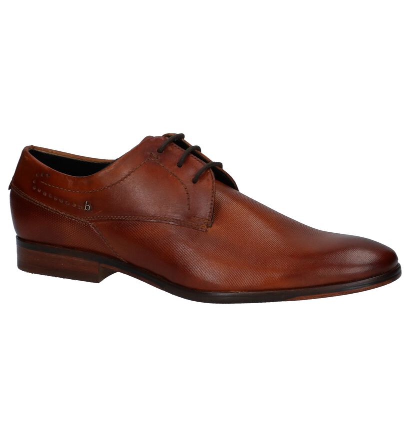 Geklede Veterschoen Bugatti Cognac, , pdp