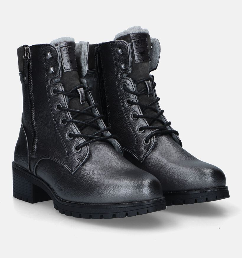 Mustang Boots à lacets en Or pour femmes (331683)
