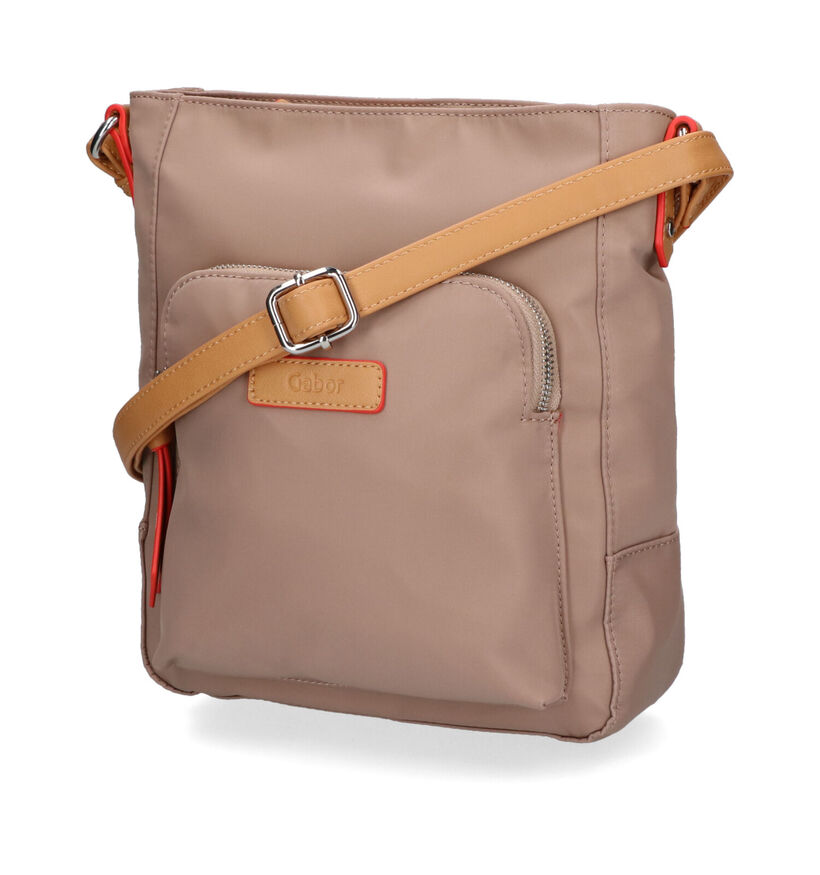 Gabor Alice Beige Crossbody Tas in stof (305864)