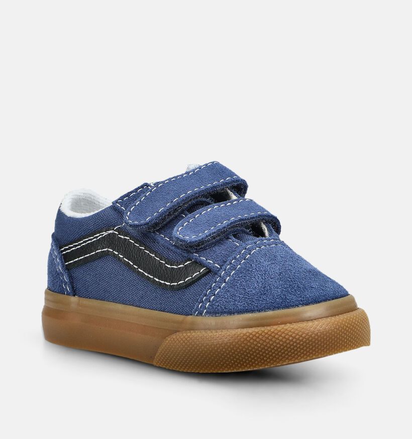 Vans Old Skool Donkerblauwe Babysneakers voor jongens (376407)