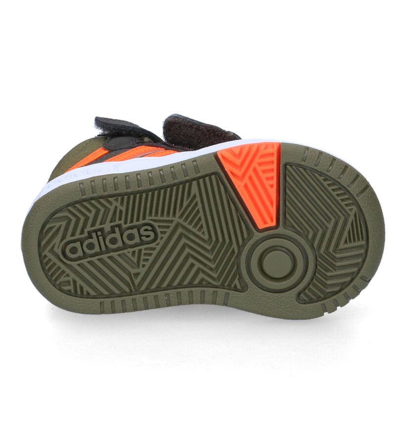 adidas Hoops Mid 3.0 Kaki Sneakers voor jongens (314982) - geschikt voor steunzolen
