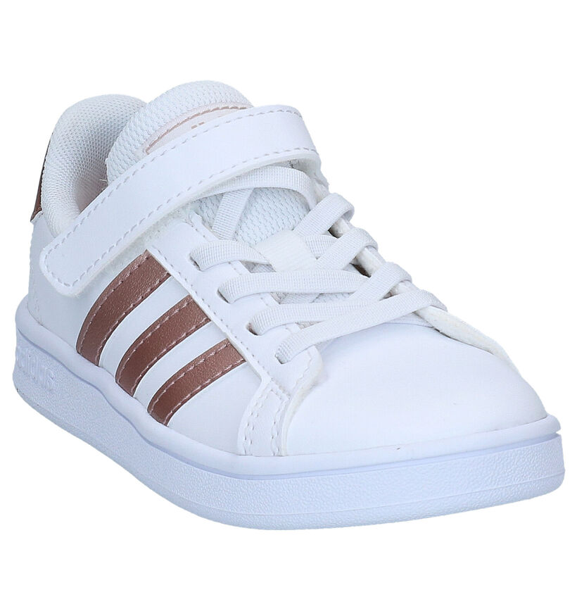 adidas Grand Court C Witte Sneakers voor meisjes (314611) - geschikt voor steunzolen