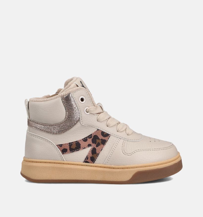 Milo & Mila Beige veterboots voor meisjes (362925) - geschikt voor steunzolen