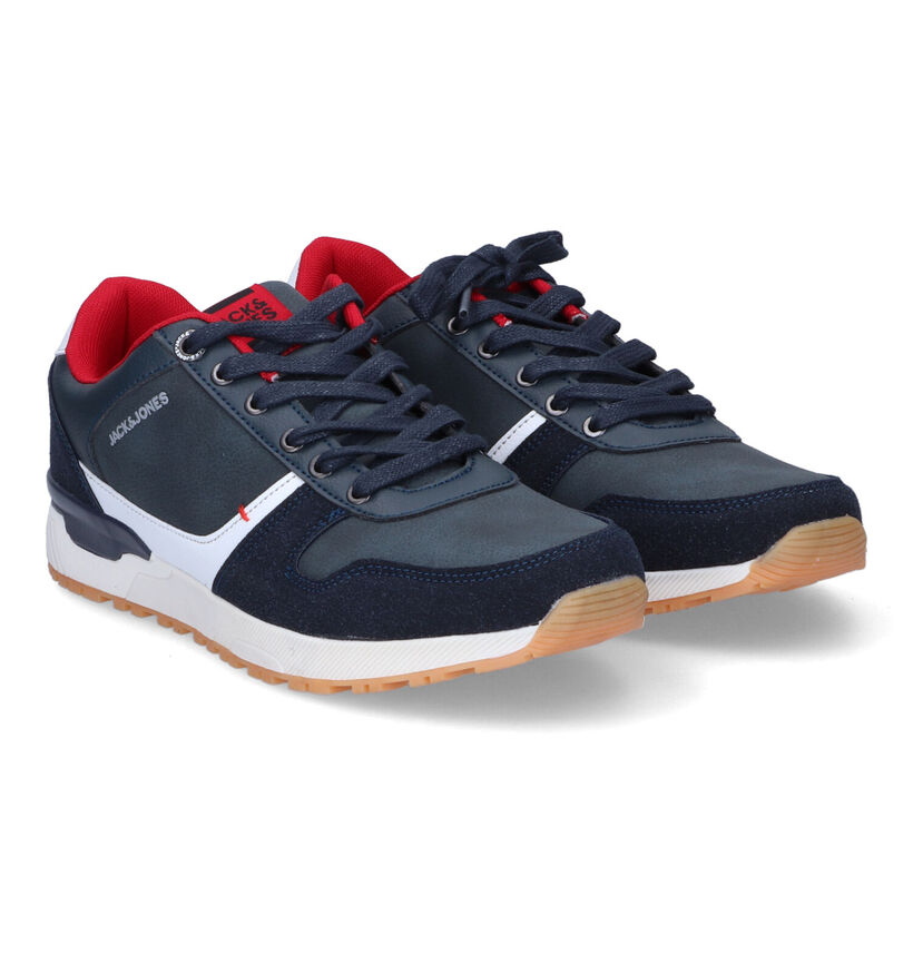 Jack & Jones Gower Blauwe Sneakers in kunstleer (305178)