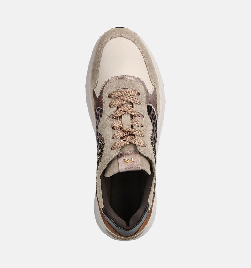 NeroGiardini Baskets Leopard en Beige pour femmes (363999) - pour semelles orthopédiques
