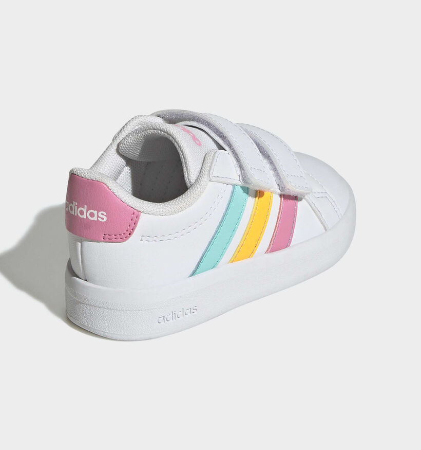adidas Grand Court Witte Sneakers voor meisjes (366906) - geschikt voor steunzolen