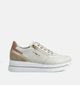 NeroGiardini Lichtbeige Sneakers met Rits voor dames (370666) - geschikt voor steunzolen