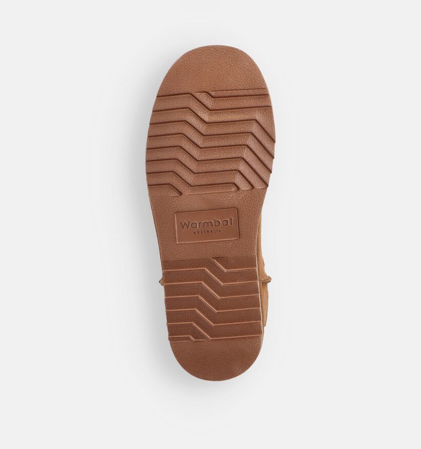 Warmbat Conner Pantoufles montantes en Cognac pour hommes (346348)