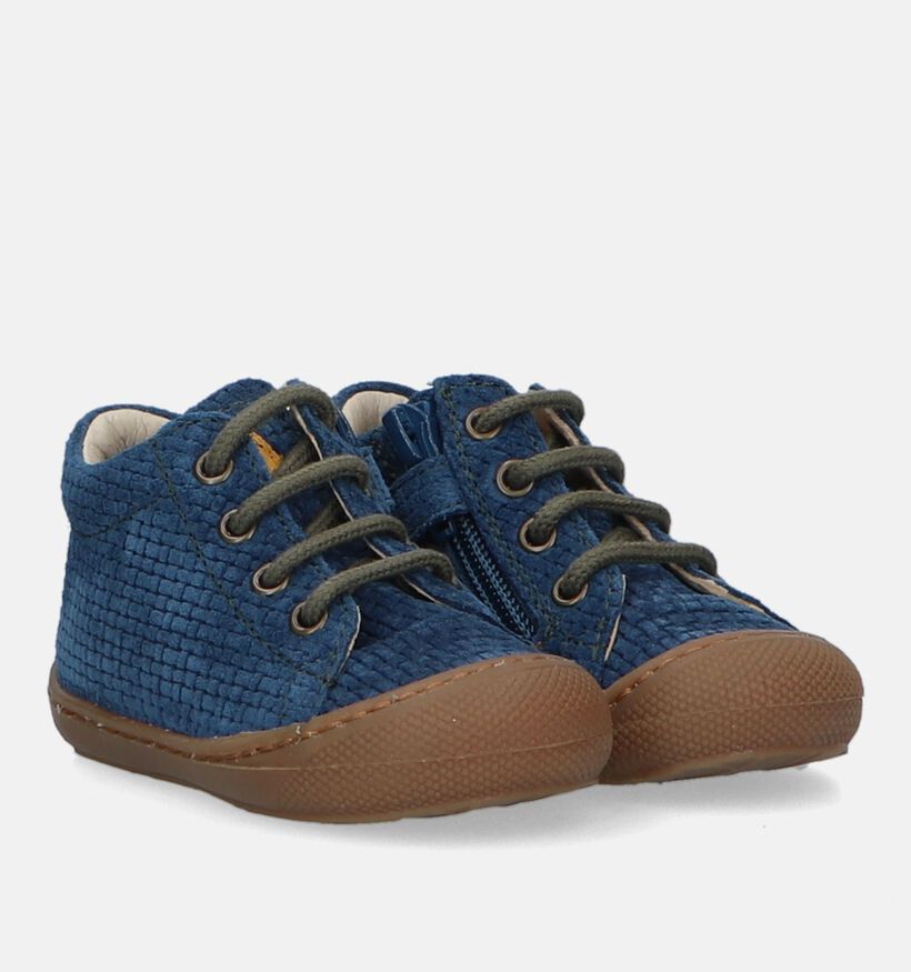 Naturino Cocoon Blauwe Babyschoenen voor meisjes, jongens (331515) - geschikt voor steunzolen