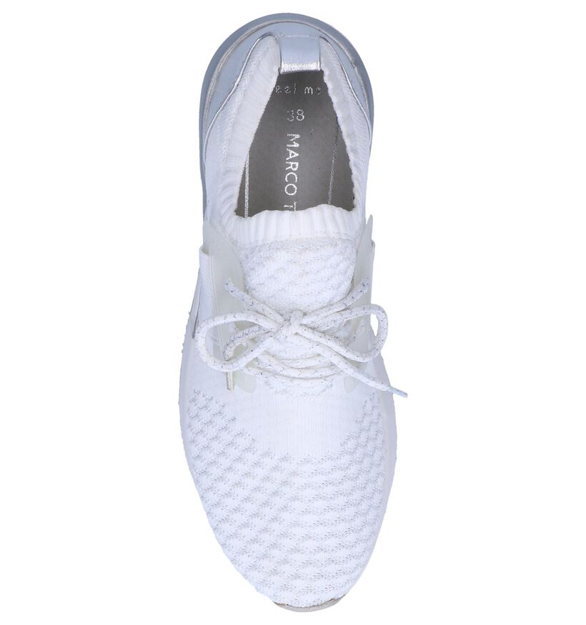 Witte Geklede Slip-on Sneakers Marco Tozzi , Wit, pdp