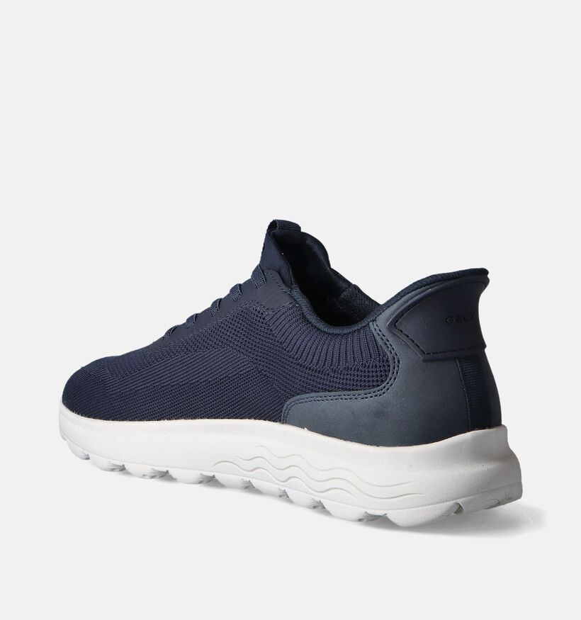 Geox Spherica Plus Blauwe Instappers voor heren (351631) - geschikt voor steunzolen