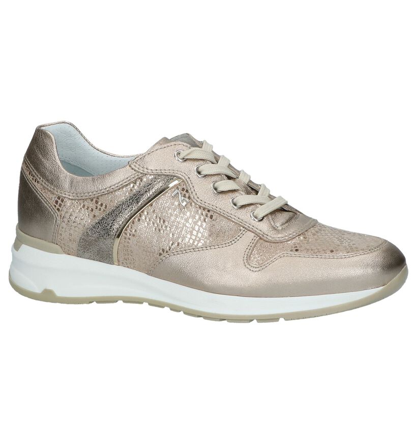 Gouden NeroGiardini Sneakers met Slangenprint, , pdp