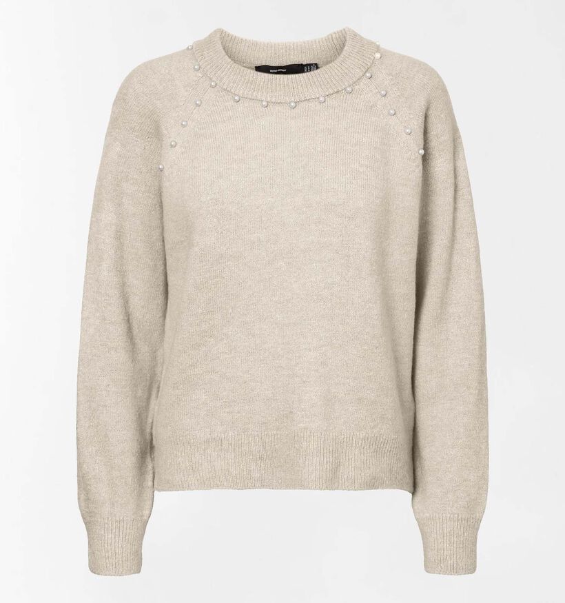 Vero Moda New Peppypearl Pull en Beige (318350)