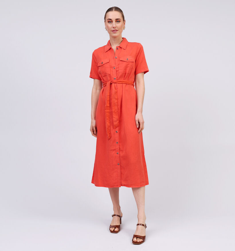 Vila Listi Robe chemise en Rouge pour femmes (353049)