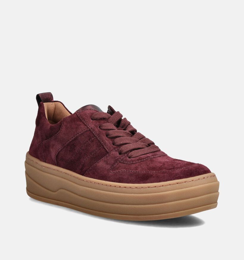 Gabor Bordeaux Sneakers voor dames (363094) - geschikt voor steunzolen