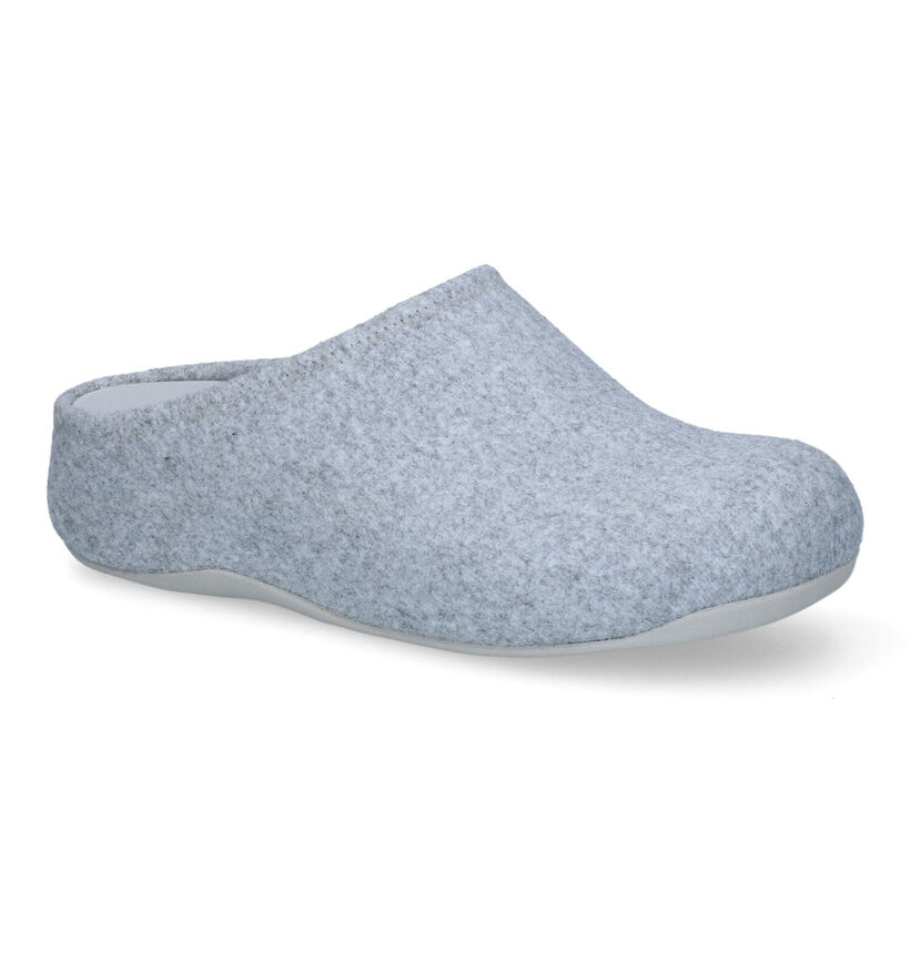 FitFlop Shuv Felt Pantoufles en Gris pour femmes (313553)