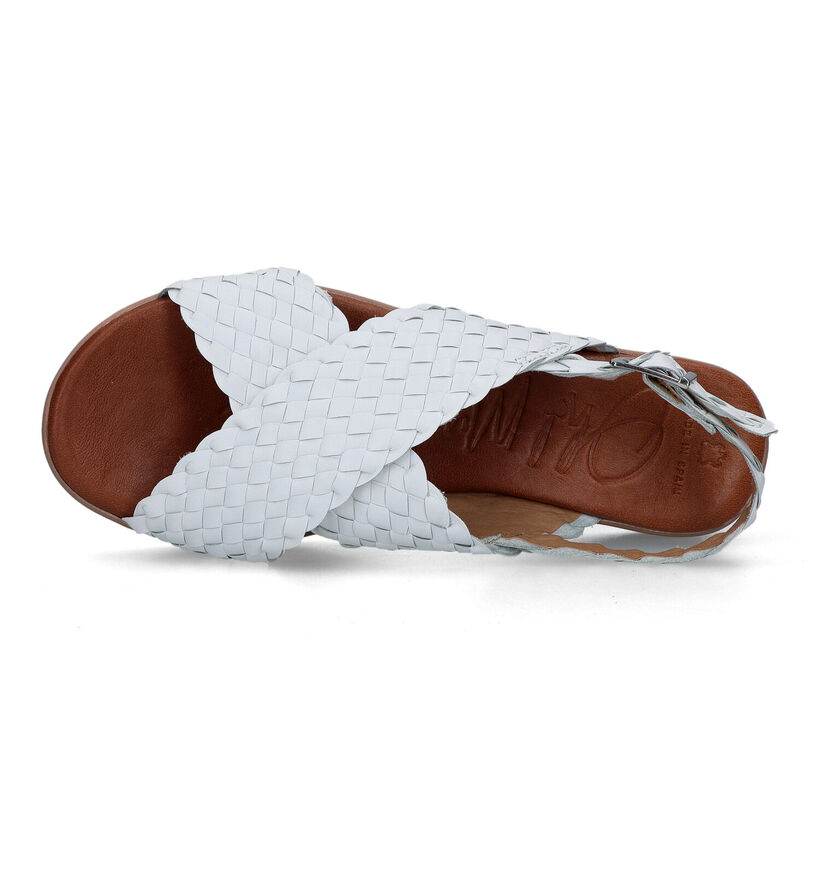 Oh My Sandals Sandales compensées en Blanc pour femmes (340080)