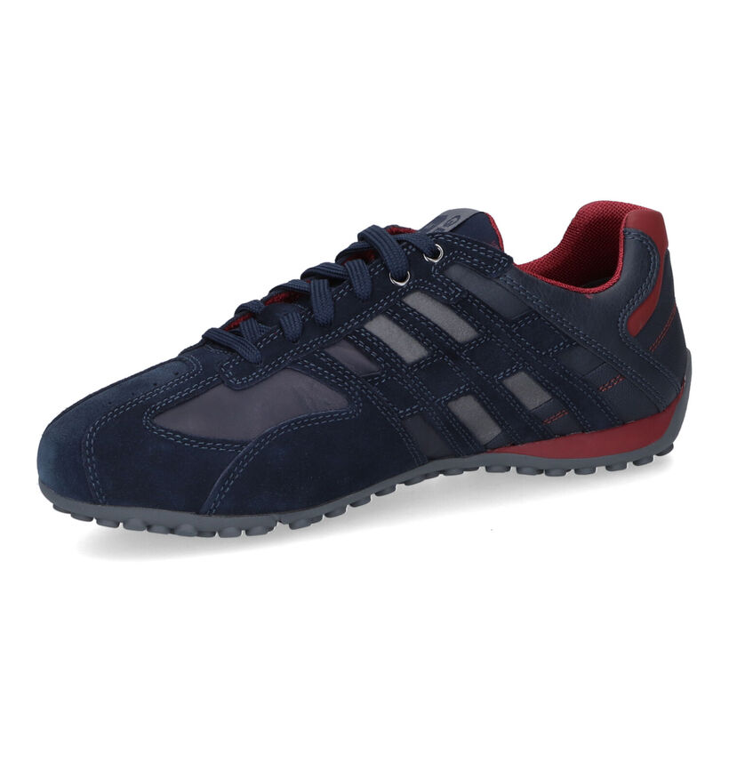 Geox Snake Chaussures à lacets en Bleu pour hommes (315805) - pour semelles orthopédiques