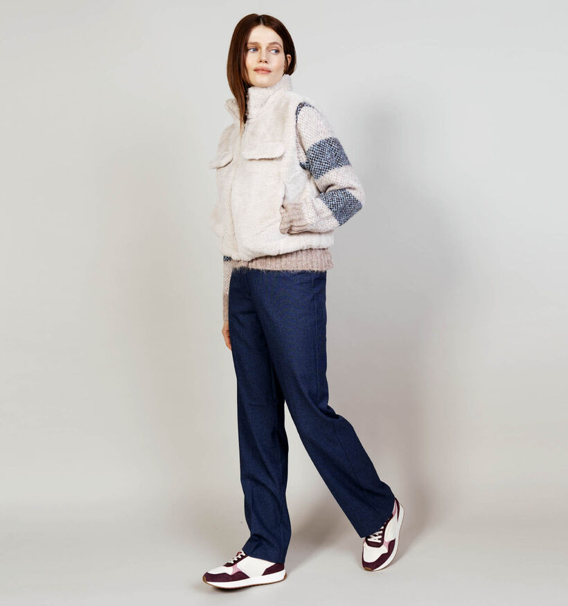 Mexx Faux Fur Bodywarmer en Beige pour femmes (375525)