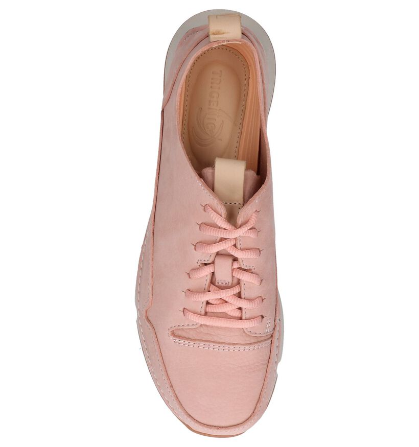 Clarks Chaussures à lacets en Rose clair en nubuck (241588)