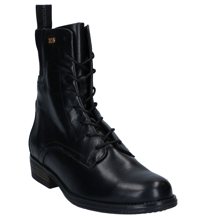 River Woods Anais Zwarte Boots in leer (298370)