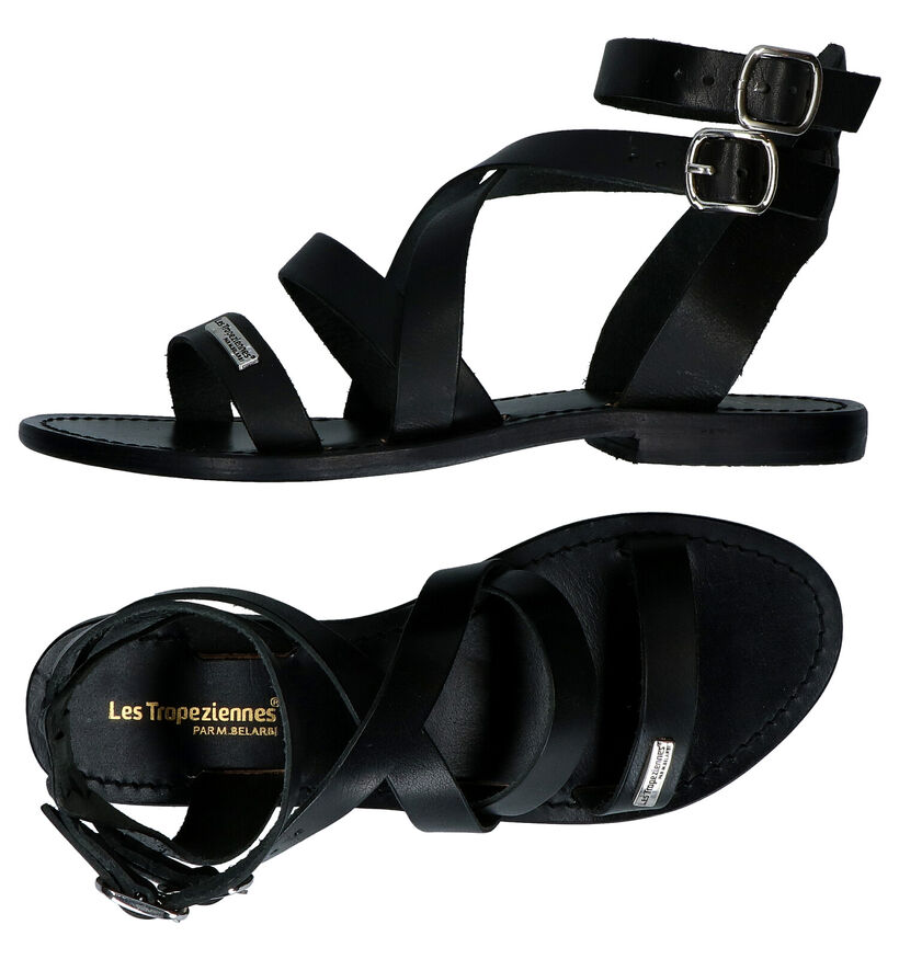 Les Tropeziennes Oceania Zwarte Sandalen in leer (291230)