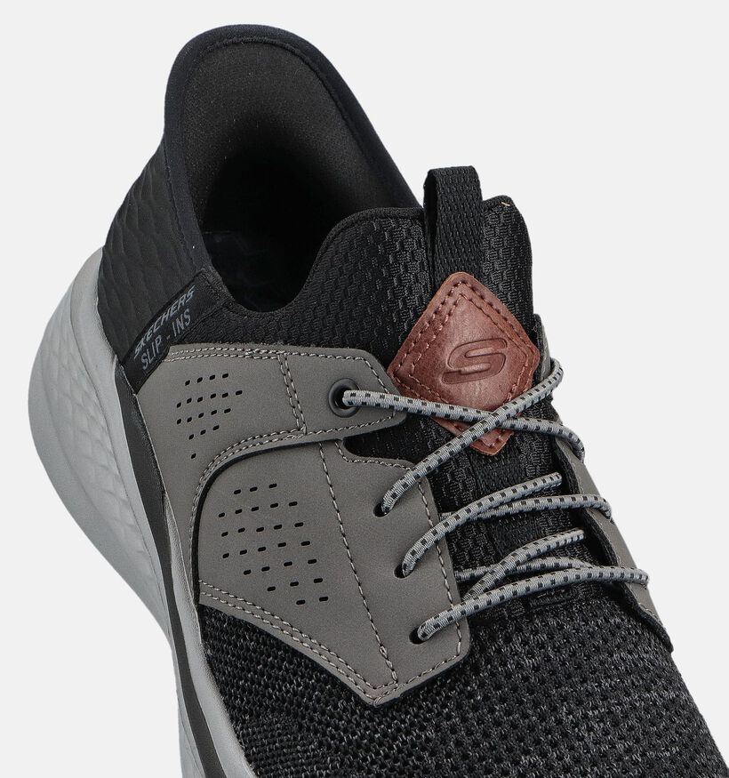 Skechers Slade Caster Grijze Slip-ins Sneakers voor heren (362183) - geschikt voor steunzolen