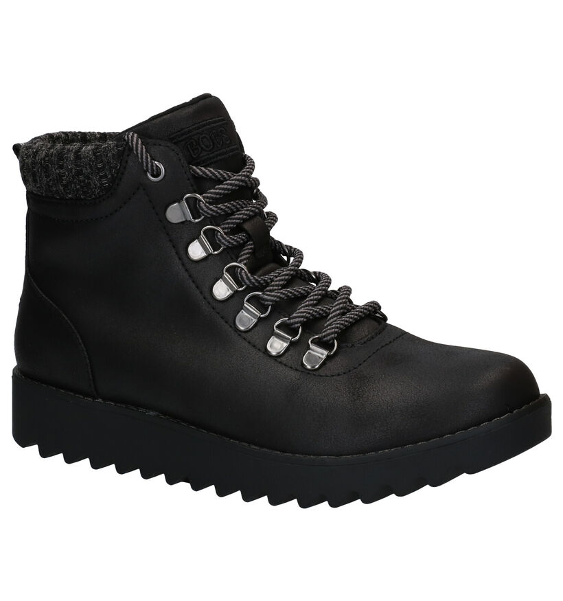 Skechers Bobs Bottines en Noir en simili cuir (279393)