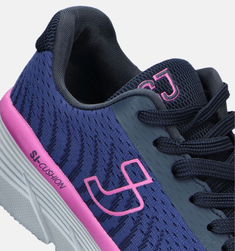 SJ Cushion Jacquard Blauwe Sneakers voor dames (348307) - geschikt voor steunzolen