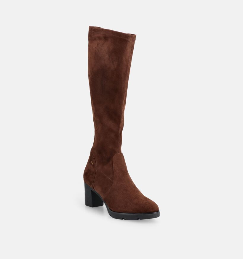 Nathan-Baume Bottes hautes en Brun fonc&eacute; pour femmes (380281)