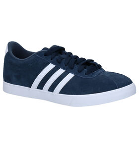 adidas Courtset Baskets en Gris en cuir (276455)